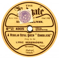 Crystalate - two unissued Popular masters. R 1922.